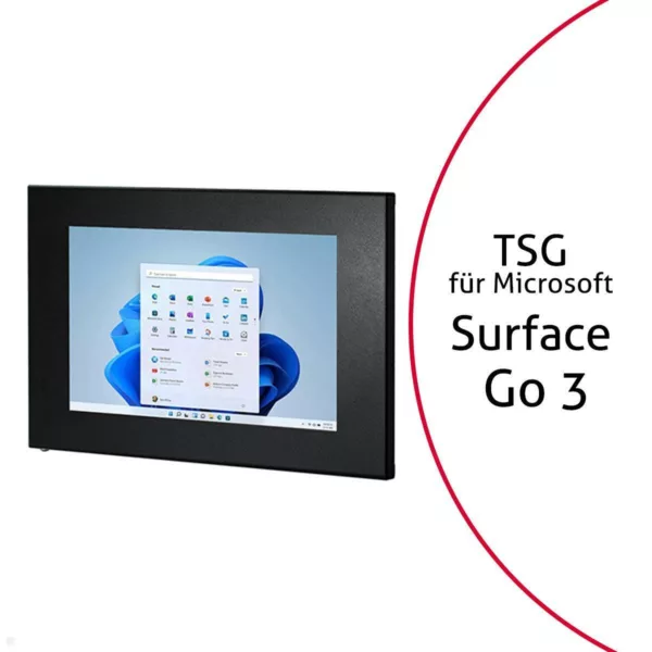 TabLines TSG084B Tablet Schutzgeh?use f?r Microsoft Surface Go 3, schwarz