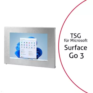 TabLines TSG084E Tablet Schutzgeh?use f?r Microsoft Surface Go 3, Edelstahl