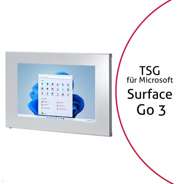 TabLines TSG084S Tablet Schutzgeh?use f?r Microsoft Surface Go 3, silber