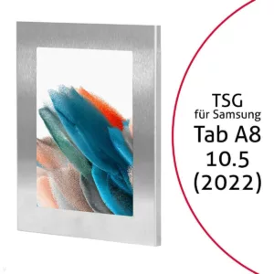 TabLines TSG085E Tablet Schutzgeh?use f?r Samsung Tab A8 10.5 (2022), Edelstahl