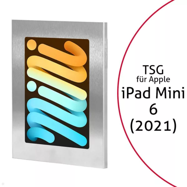 TabLines TSG086E Tablet Schutzgeh?use f?r Apple iPad Mini 6 (2021), Edelstahl