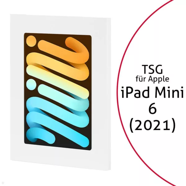 TabLines TSG086W Tablet Schutzgeh?use f?r Apple iPad Mini 6 (2021), wei?