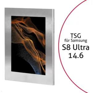 TabLines TSG087E Tablet Schutzgeh?use f?r Samsung Tab S8 Ultra 14.6, Edelstahl