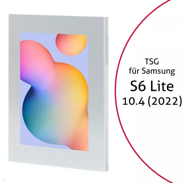 TabLines TSG088S Tablet Schutzgeh?use f?r Samsung Tab S6 Lite 10.4, silber