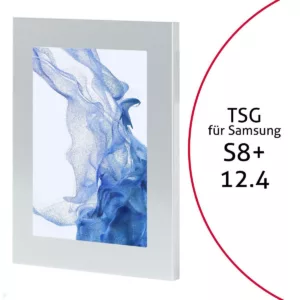 TabLines TSG090S Tablet Schutzgeh?use f?r Samsung Tab S8+ 12.4, silber