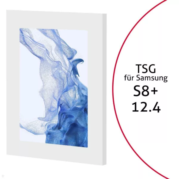 TabLines TSG090W Tablet Schutzgeh?use f?r Samsung Tab S8+ 12.4, wei?