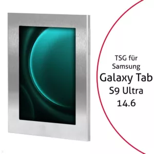 TabLines TSG095E Tablet Schutzgeh?use f?r Samsung Tab S9 Ultra 14.6, Edelstahl