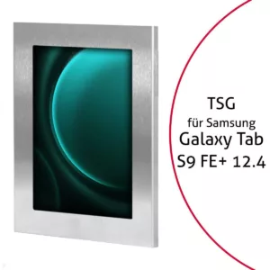 TabLines TSG097E Tablet Schutzgeh?use f?r Samsung Tab S9 FE+ 12.4, Edelstahl