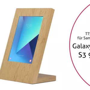 TabLines TTS054 Design Tablet Tischst?nder Samsung Galaxy Tab S3 9.7, Eiche