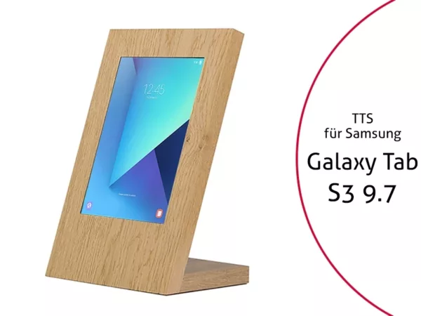 TabLines TTS054 Design Tablet Tischst?nder Samsung Galaxy Tab S3 9.7, Eiche