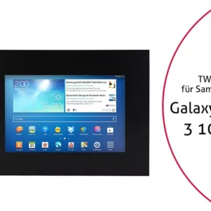 TabLines TWE001B Tablet Wandeinbau f?r Samsung Tab 3 10.1, schwarz