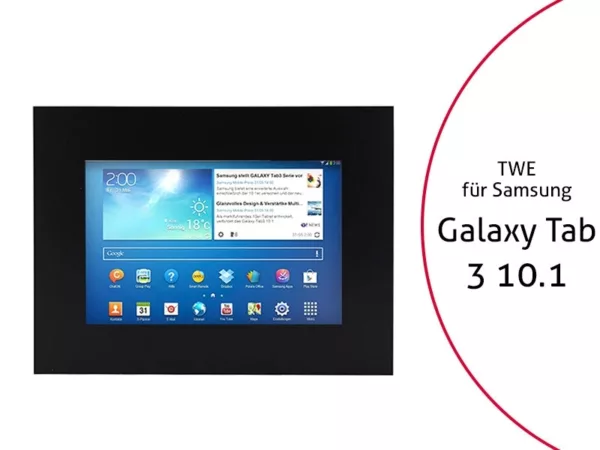 TabLines TWE001B Tablet Wandeinbau f?r Samsung Tab 3 10.1, schwarz