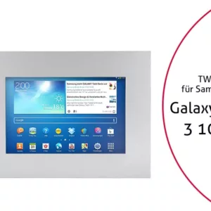 TabLines TWE001S Tablet Wandeinbau f?r Samsung Tab 3 10.1, silber