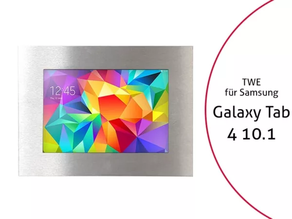 TabLines TWE002E Tablet Wandeinbau f?r Samsung Tab 4 10.1, Edelstahl