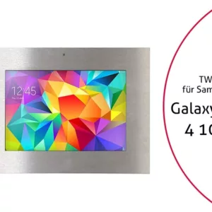 TabLines TWE004E Tablet Wandeinbau f?r Samsung Tab 4 10.1 DS, Edelstahl