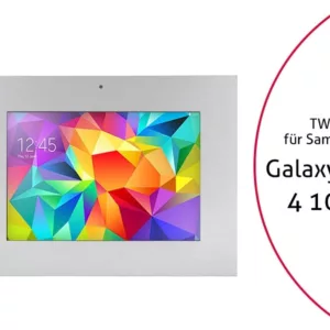 TabLines TWE004S Tablet Wandeinbau f?r Samsung Tab 4 10.1 DS, silber