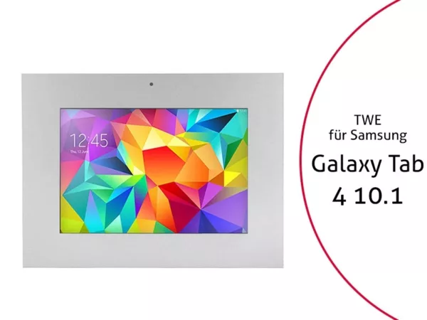 TabLines TWE004S Tablet Wandeinbau f?r Samsung Tab 4 10.1 DS, silber