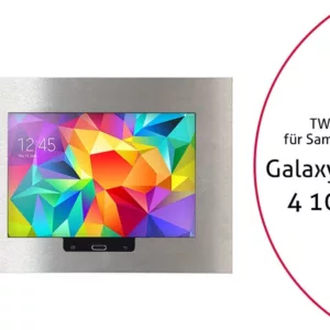 TabLines TWE006E Tablet Wandeinbau f?r Samsung Tab 4 10.1 HB, Edelstahl