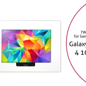 TabLines TWE006W Tablet Wandeinbau f?r Samsung Tab 4 10.1 HB, wei?