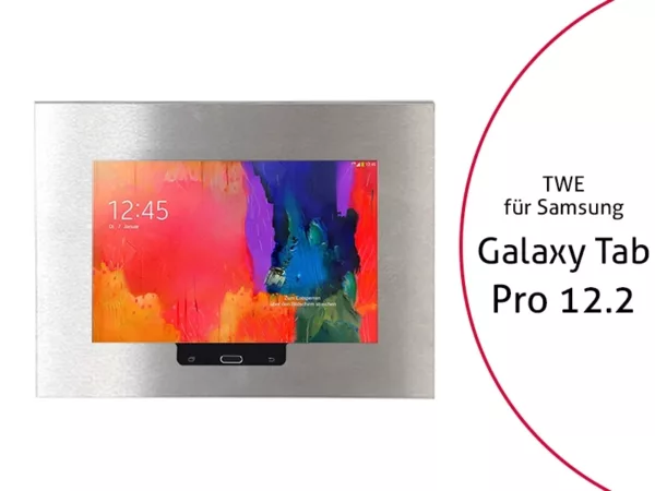TabLines TWE007E Tablet Wandeinbau f?r Samsung Tab Pro 12.2 HB, Edelstahl