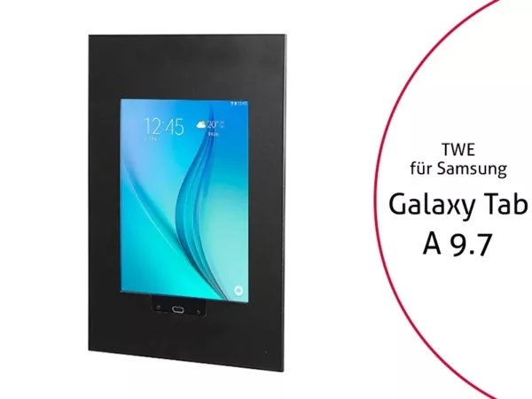 TabLines TWE009B Tablet Wandeinbau f?r Samsung Tab A 9.7 HB, schwarz