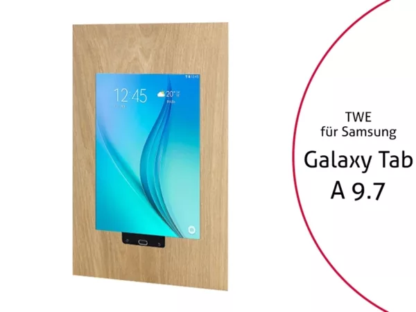 TabLines TWE009O Tablet Wandeinbau f?r Samsung Tab A 9.7 HB, Eiche