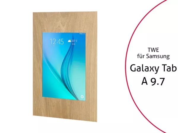 TabLines TWE011O Tablet Wandeinbau f?r Samsung Tab A 9.7, Eiche