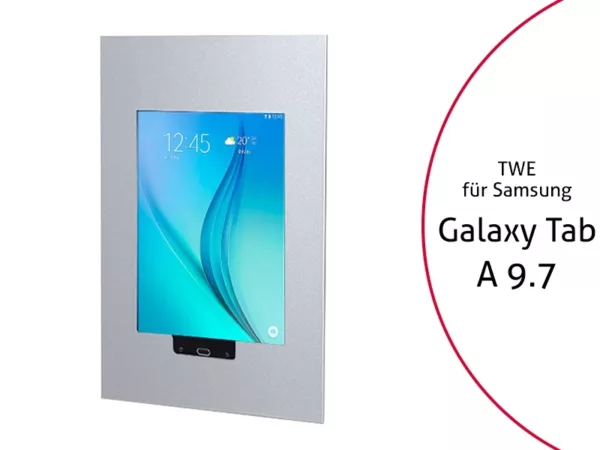 TabLines TWE009S Tablet Wandeinbau f?r Samsung Tab A 9.7 HB, silber