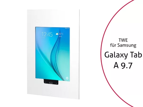 TabLines TWE009W Tablet Wandeinbau f?r Samsung Tab A 9.7 HB, wei?