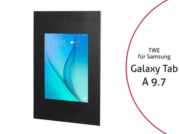 TabLines TWE012B Tablet Wandeinbau f?r Samsung Tab A 9.7 - DS, schwarz