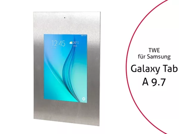 TabLines TWE012E Tablet Wandeinbau f?r Samsung Tab A 9.7 - DS, Edelstahl