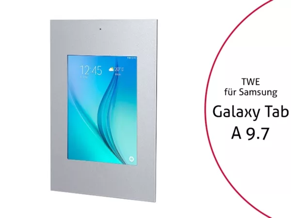 TabLines TWE012S Tablet Wandeinbau f?r Samsung Tab A 9.7 - DS, silber