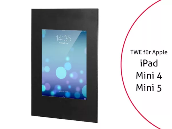 TabLines TWE014B Tablet Wandeinbau f?r Apple iPad Mini 4/5, schwarz