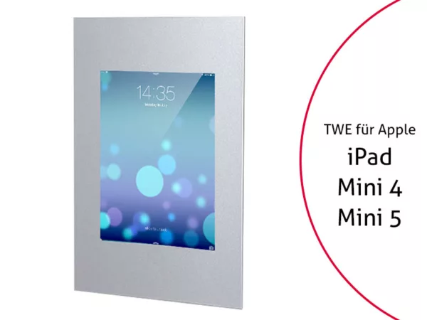 TabLines TWE014S Tablet Wandeinbau f?r Apple iPad Mini 4/5, silber
