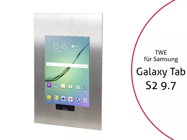 TabLines TWE017E Tablet Wandeinbau f?r Samsung Tab S2 9.7 HB, Edelstahl