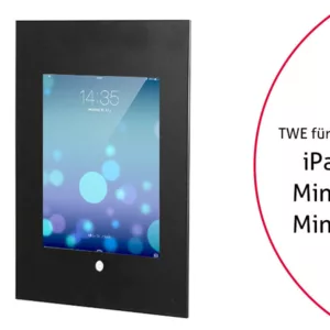 TabLines TWE018B Tablet Wandeinbau f?r Apple iPad Mini 4/5, HB, schwarz