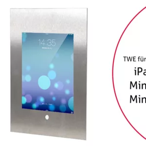 TabLines TWE018E Tablet Wandeinbau f?r Apple iPad Mini 4/5, HB, Edelstahl