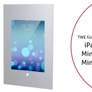 TabLines TWE018S Tablet Wandeinbau f?r Apple iPad Mini 4/5, HB, silber