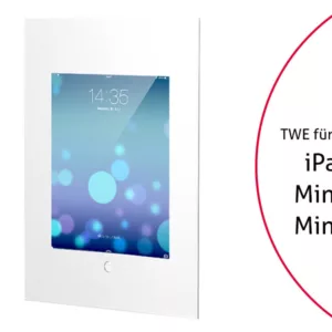 TabLines TWE018W Tablet Wandeinbau f?r Apple iPad Mini 4/5, HB, wei?