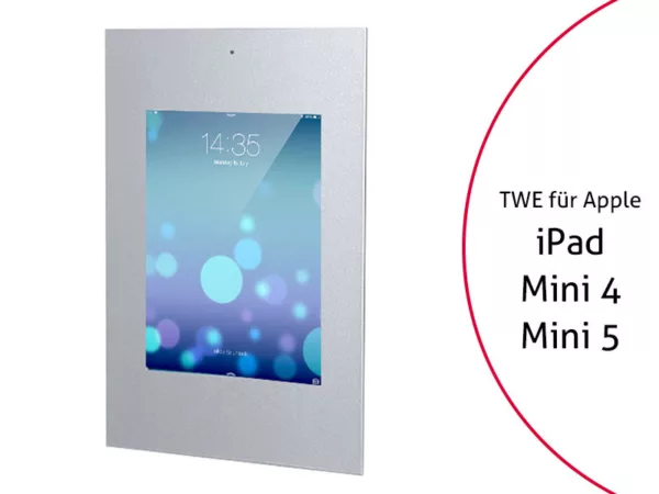 TabLines TWE021S Tablet Wandeinbau f?r Apple iPad Mini 4/5, DS, Silber
