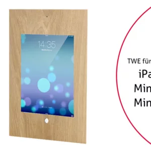 TabLines TWE025O Tablet Wandeinbau Apple iPad Mini 4/5, DS, HB, Eiche