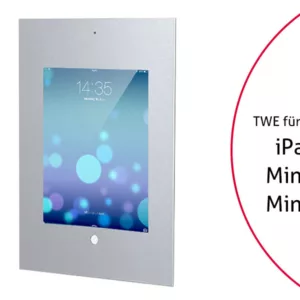 TabLines TWE025S Tablet Wandeinbau Apple iPad Mini 4/5, DS, HB, silber