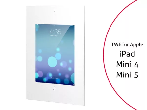 TabLines TWE025W Tablet Wandeinbau Apple iPad Mini 4/5, DS, HB, wei?