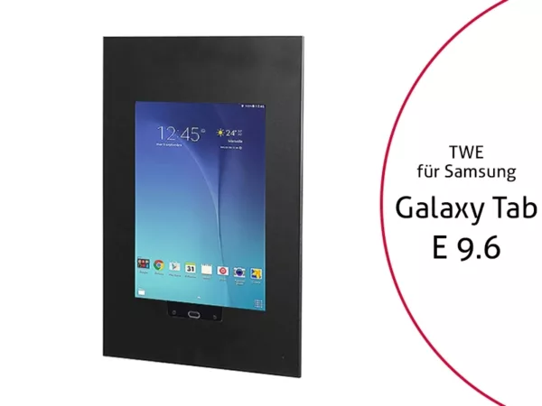 TabLines TWE028B Tablet Wandeinbau f?r Samsung Tab E 9.6 HB, schwarz