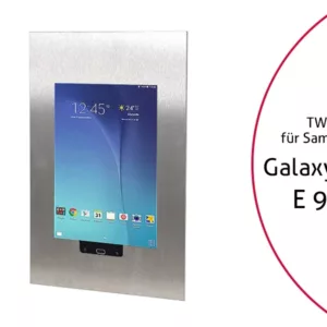 TabLines TWE028E Tablet Wandeinbau f?r Samsung Tab E 9.6 HB, Edelstahl