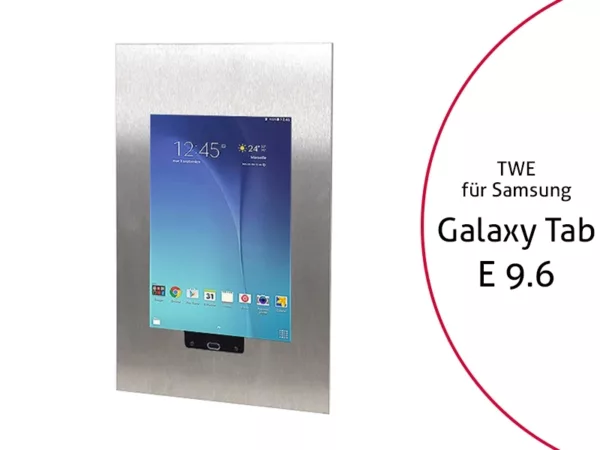 TabLines TWE028E Tablet Wandeinbau f?r Samsung Tab E 9.6 HB, Edelstahl