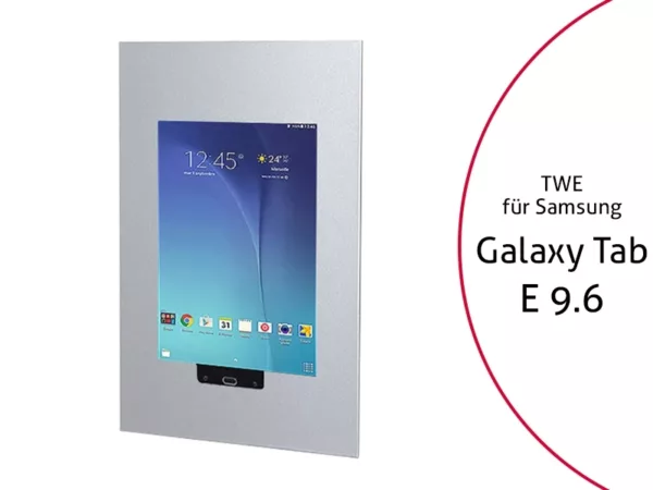 TabLines TWE028S Tablet Wandeinbau f?r Samsung Tab E 9.6 HB, silber