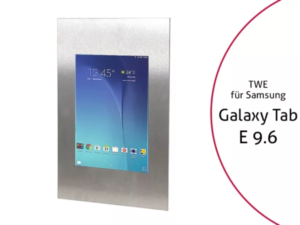 TabLines TWE029E Tablet Wandeinbau f?r Samsung Tab E 9.6, Edelstahl