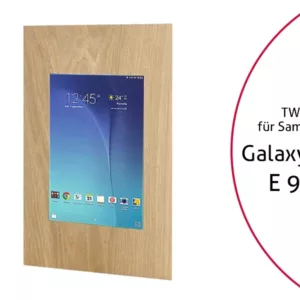 TabLines TWE029O Tablet Wandeinbau f?r Samsung Tab E 9.6, Eiche