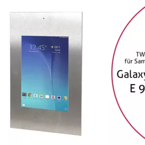 TabLines TWE030E Tablet Wandeinbau f?r Samsung Tab E 9.6 DS, Edelstahl